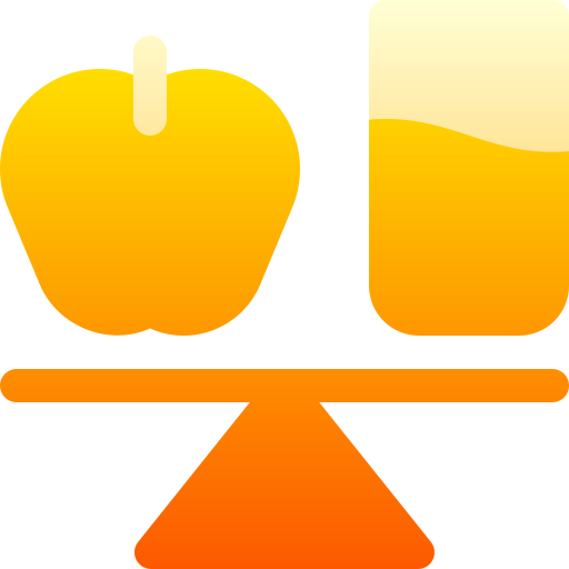 Balanced diet Basic Gradient Gradient icon