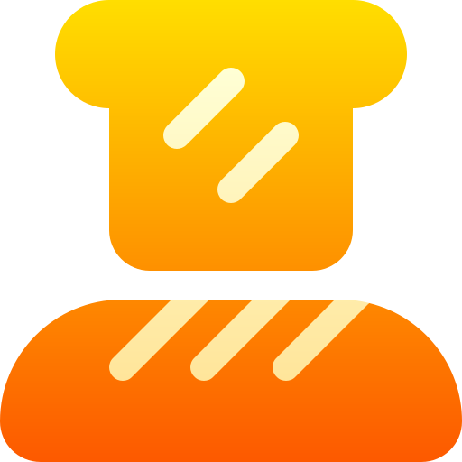 パン Basic Gradient Gradient icon