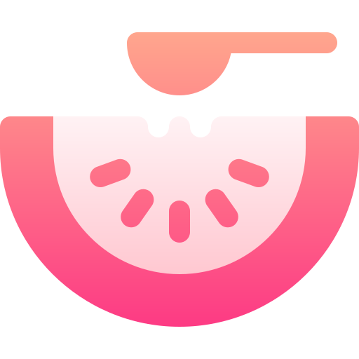 watermeloen Basic Gradient Gradient icoon