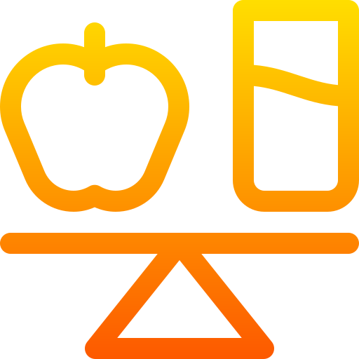 Balanced diet Basic Gradient Lineal color icon