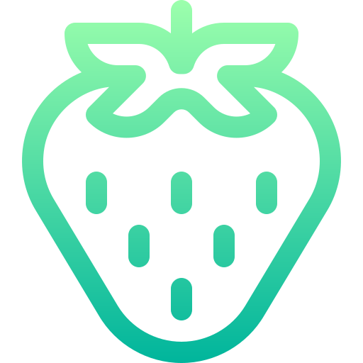 Strawberry Basic Gradient Lineal color icon