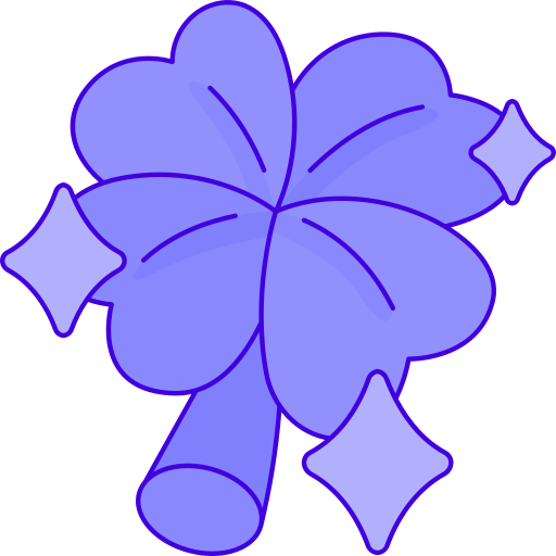 Clover Generic Thin Outline Color icon