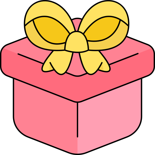 caja de regalo Generic Thin Outline Color icono