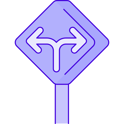 道路標識 Generic Thin Outline Color icon