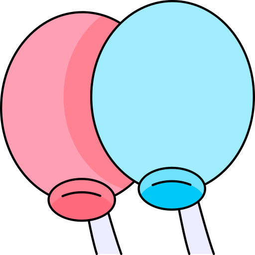 ballonnen Generic Thin Outline Color icoon