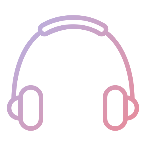 casque de musique Generic Gradient Icône