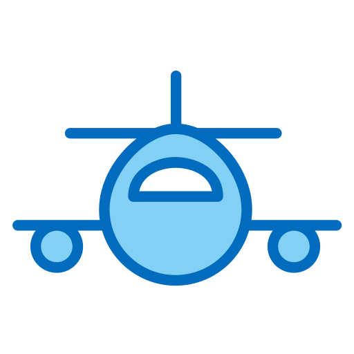 avião Generic Blue Ícone