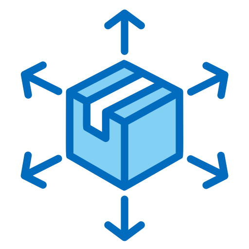 centro di distribuzione Generic Blue icona
