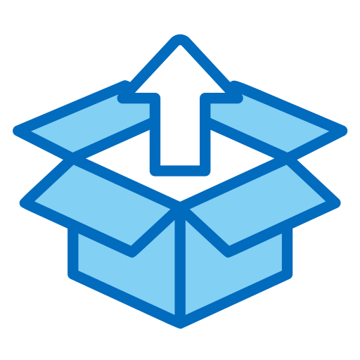 auspacken Generic Blue icon