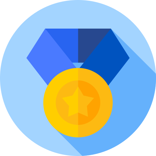 Medal  Flat Circular Flat icon