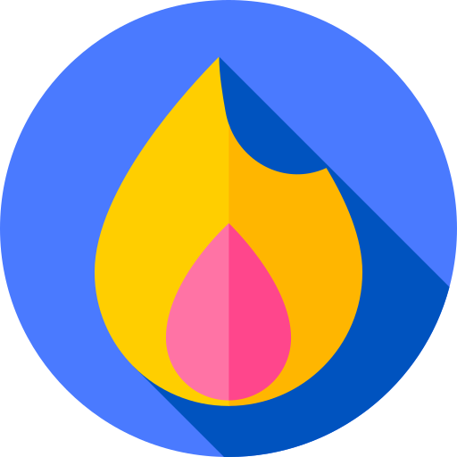 Fire Flat Circular Flat icon