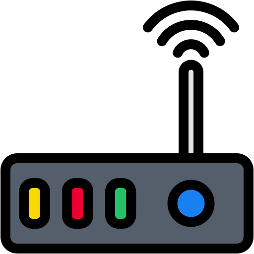 Modem Generic Outline Color icon