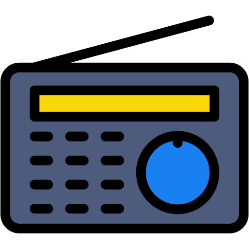 Radio Generic Outline Color icon