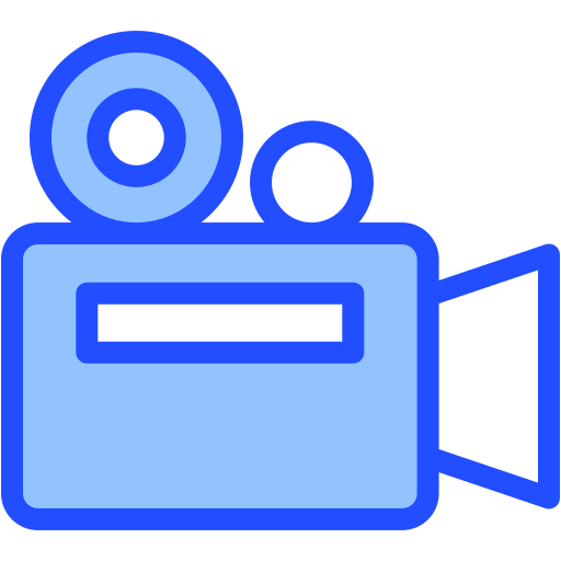 Video Camera Generic Blue icon