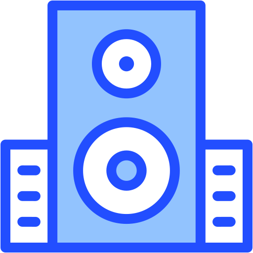 boîte a sons Generic Blue Icône