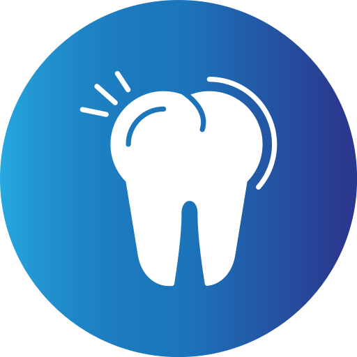 ból zęba Generic Blue ikona