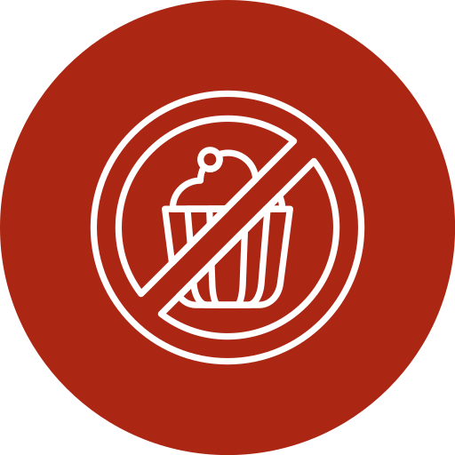 No sweets Generic Flat icon