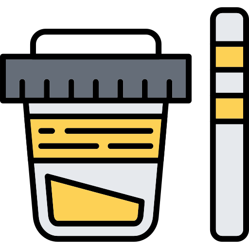 test d'urine Generic Outline Color Icône