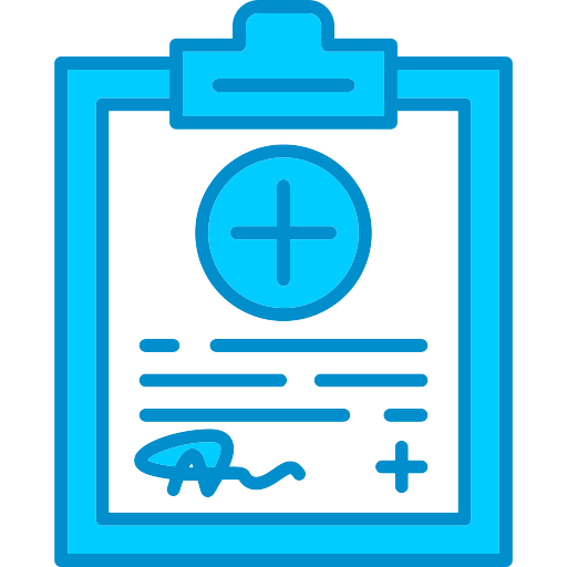 Medical Report Generic Blue icon