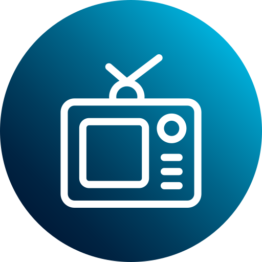 오래된 tv Generic Flat Gradient icon