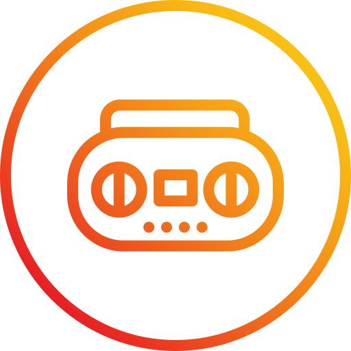 라디오 카세트 Generic Gradient icon
