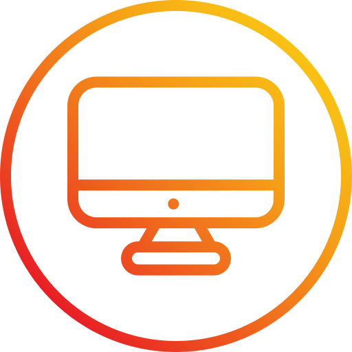 pantalla de la computadora Generic Gradient icono