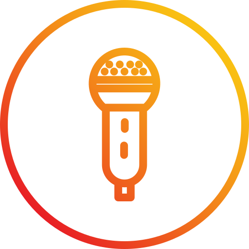 microfoon Generic Gradient icoon
