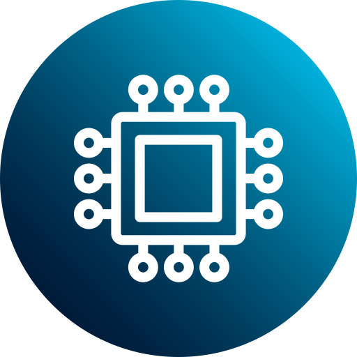 cpu Generic Flat Gradient Icône