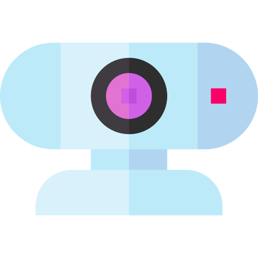 ウェブカメラ Basic Straight Flat icon