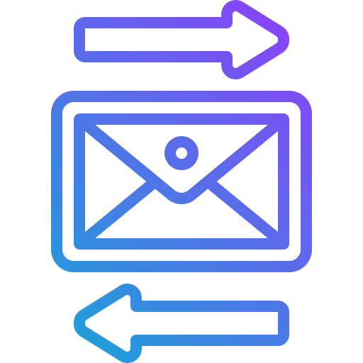 Mail response Generic Gradient icon