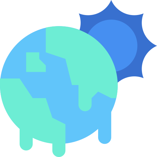 globale erwärmung Generic Blue icon