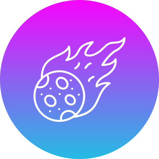 Comet Generic Flat Gradient icon