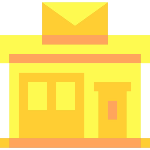 oficina postal Basic Sheer Flat icono