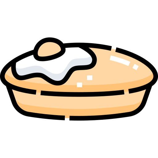 pan de huevo Detailed Straight Lineal color icono