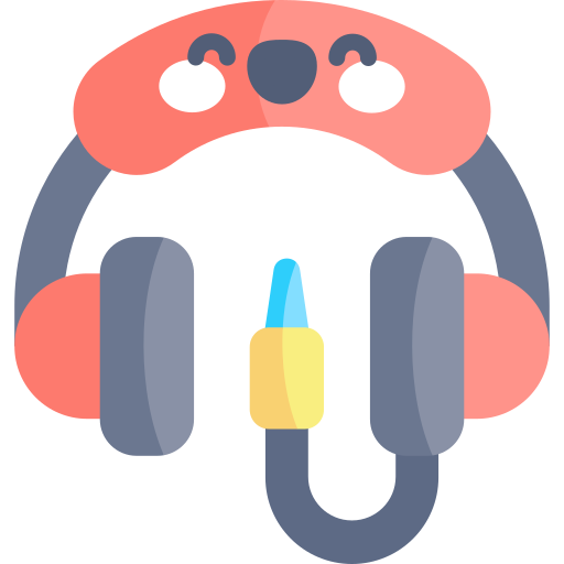 headphone Kawaii Flat icon
