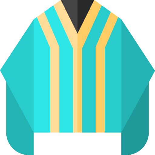 poncho Basic Straight Flat icono