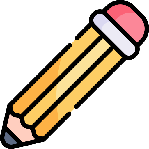 ołówek Kawaii Lineal color ikona