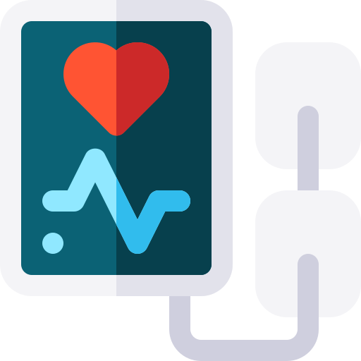 Heart monitoring Basic Rounded Flat icon