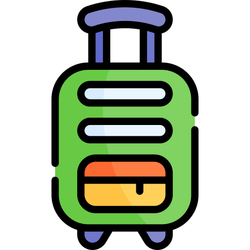 bagage Kawaii Lineal color Icône