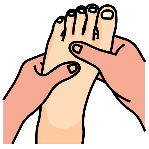 voet massage Generic Outline Color icoon