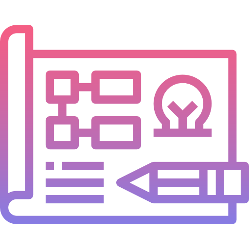 planificación Nhor Phai Lineal Gradient icono