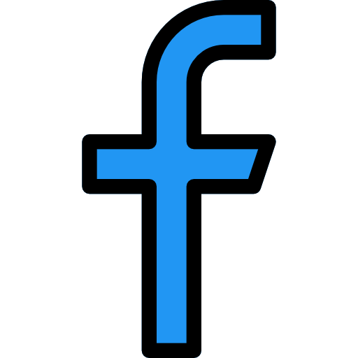 facebook Pixel Perfect Lineal Color icoon