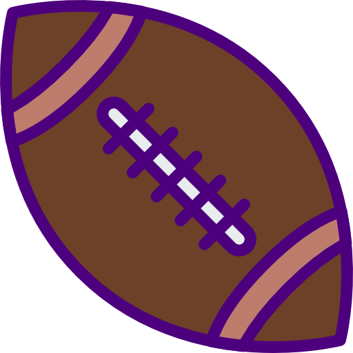 American football prettycons Lineal Color icon