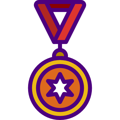 Medal prettycons Lineal Color icon