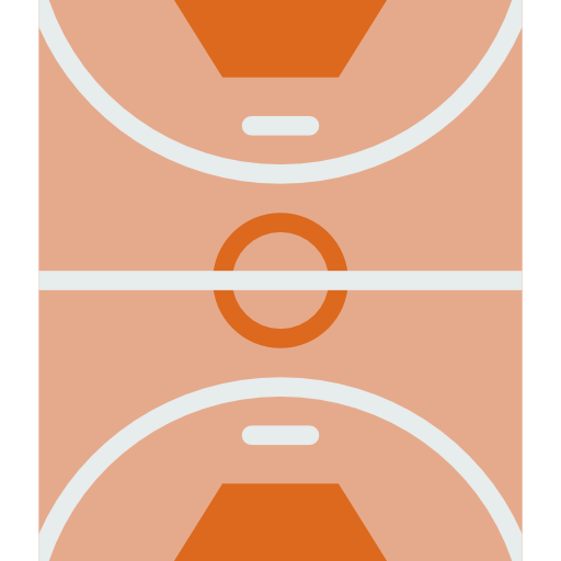 basketbal prettycons Flat icoon