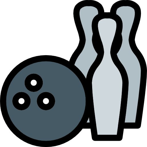 Bowling Pixel Perfect Lineal Color icon