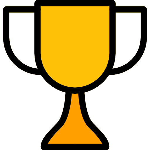 trofeo Pixel Perfect Lineal Color icono