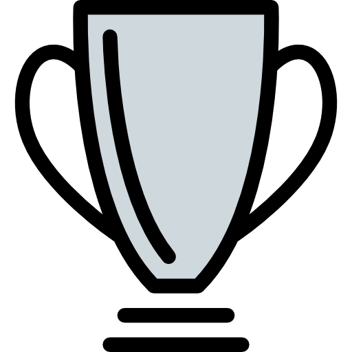 trofeo Pixel Perfect Lineal Color icono