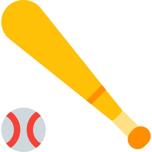 béisbol Pixel Perfect Flat icono