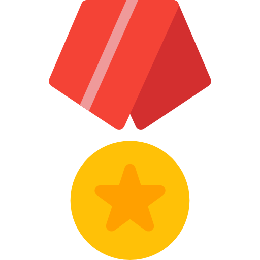 medalha Pixel Perfect Flat Ícone